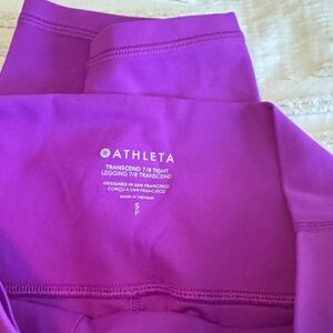 Athleta Vibrant Purple Transcend Leggings